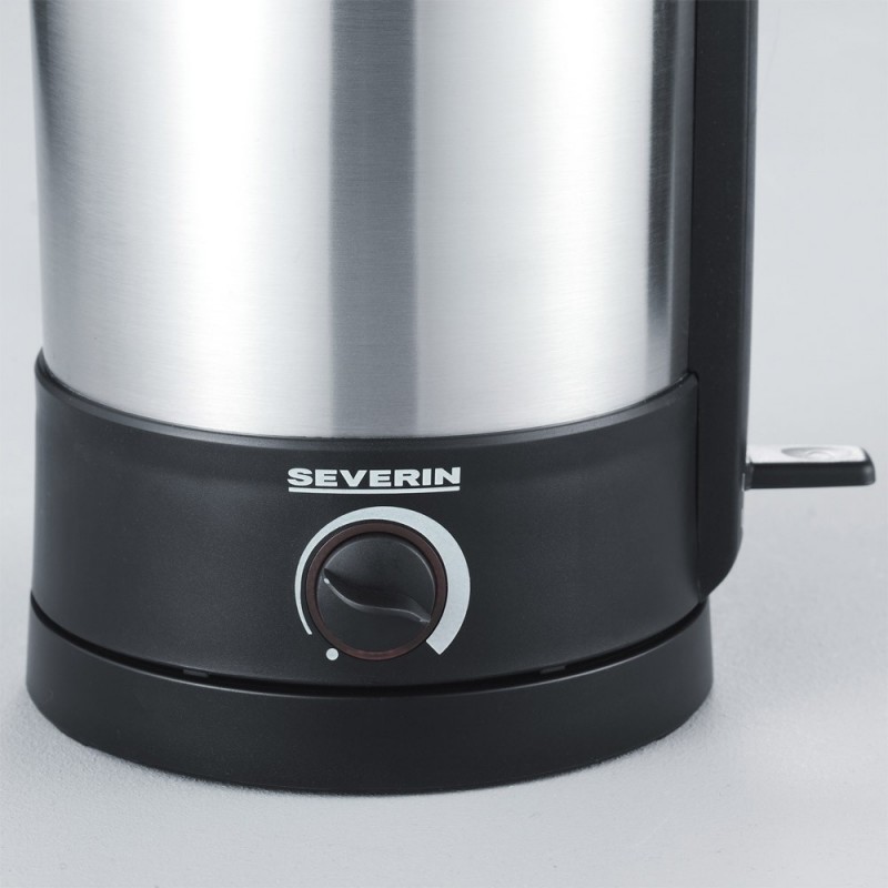 SEVERIN Bouilloire Électrique Température Réglable 1,7L - 3000W, Inox, Affichage LCD, Sans BPA, WK 3418